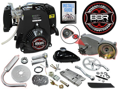 Tracer 26 Inch Men's Ace Beach Cruiser + 4 Stroke Chain Drive - FH-TRANSKIT-4S + FH-ENGINE-4S + FH-HD4STROKEMP + CC-15337 + MB-TOUCH-M-BK