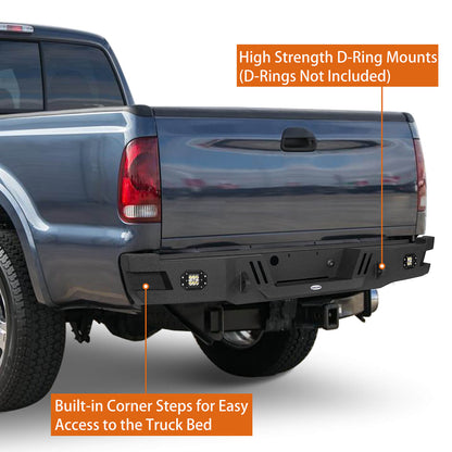 2005-2007 Ford F250 Front Bumper & Rear Bumper - Hooke Road - HE.8505+HE.8504