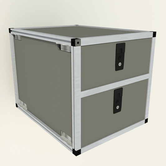 GOOSE GEAR Ford Bronco 2021-Present 6th Gen. - Double Drawer Module - 19 3/16" Wide x 25" Depth - 4749-GGR-SH