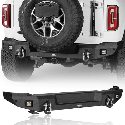 Ford Bronco Aftermarket Rear Bumper Classic (Excluding Raptor) - HookeRoad - HE.8909-S