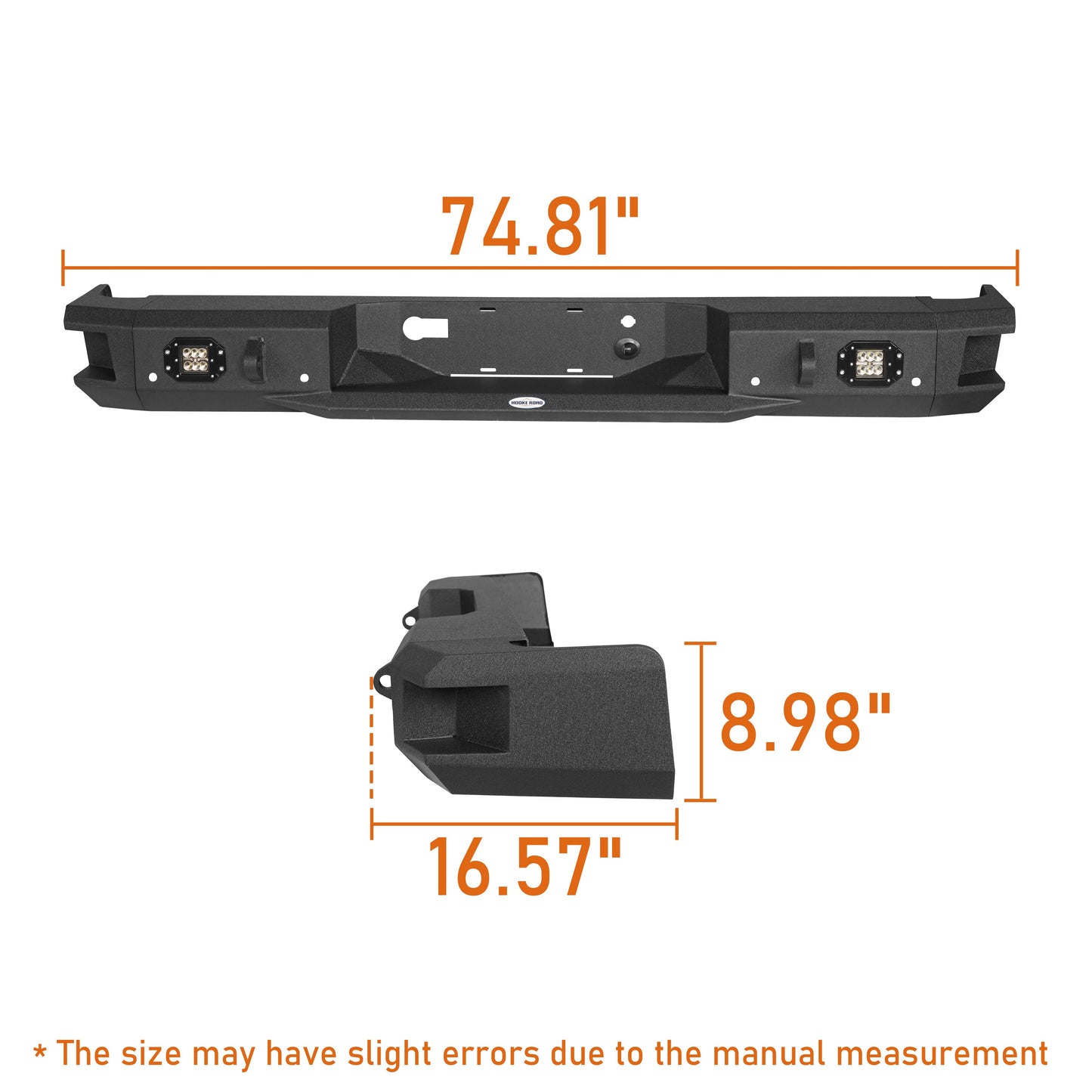 Ford Discovery Black Rear Bumper Replacement (06-14 F-150) -  Hooke Road - HE.8203-S