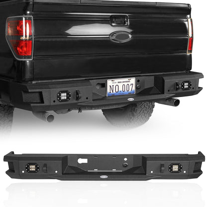 Ford Discovery Black Rear Bumper Replacement (06-14 F-150) -  Hooke Road - HE.8203-S