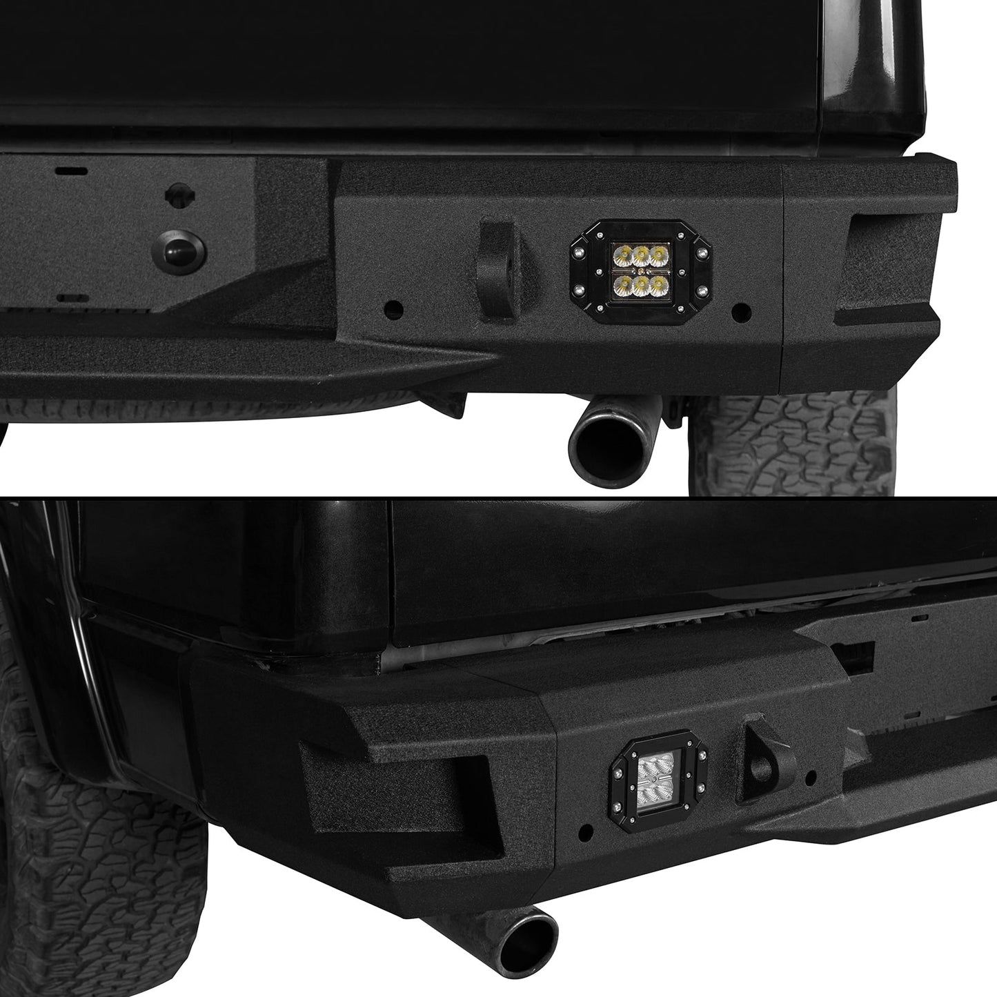 Ford Discovery Black Rear Bumper Replacement (06-14 F-150) -  Hooke Road - HE.8203-S
