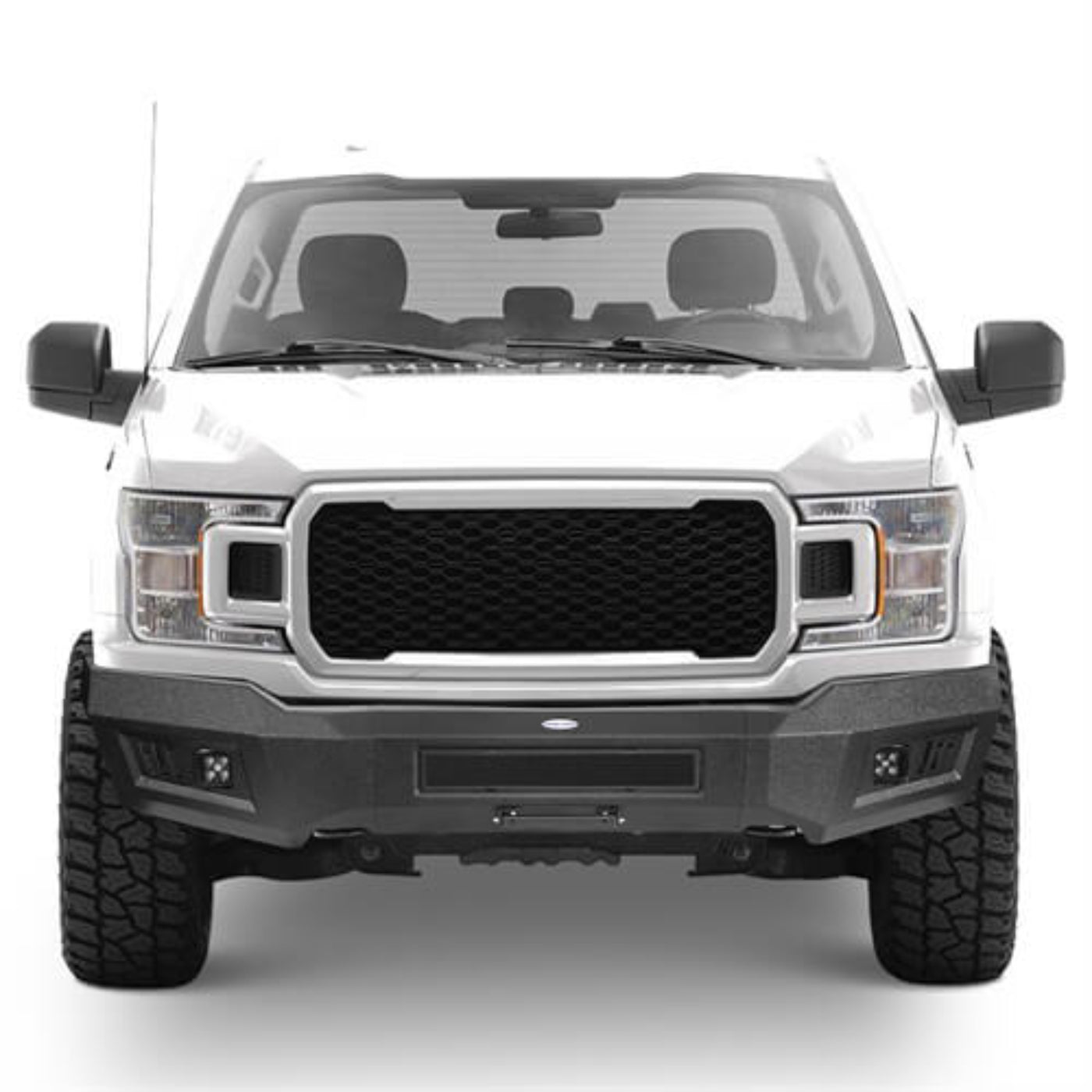 Aftermarket Full-Width Front Bumper For 2018-2020 Ford F-150 (Excluding Raptor) - Hooke Road - HE.8256