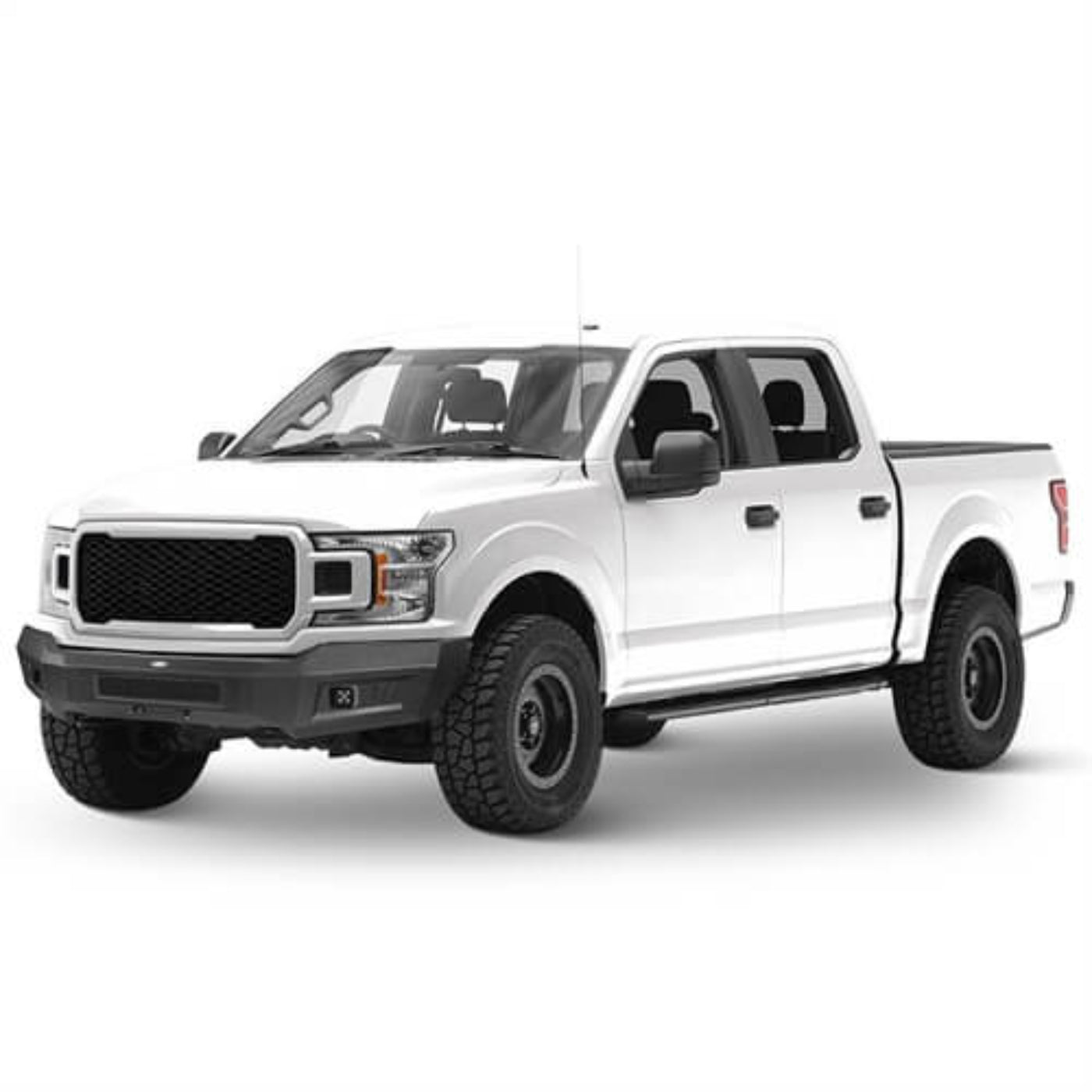 Aftermarket Full-Width Front Bumper For 2018-2020 Ford F-150 (Excluding Raptor) - Hooke Road - HE.8256