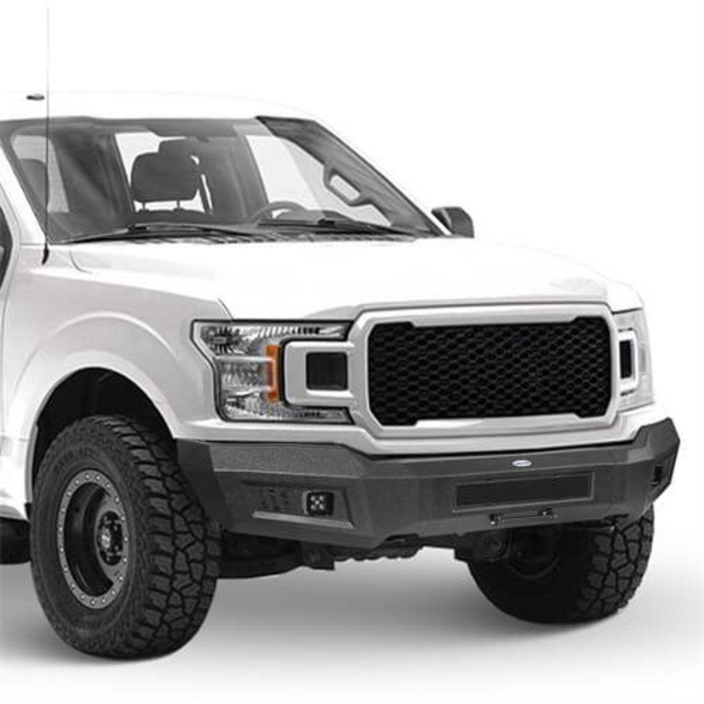 Aftermarket Full-Width Front Bumper For 2018-2020 Ford F-150 (Excluding Raptor) - Hooke Road - HE.8256