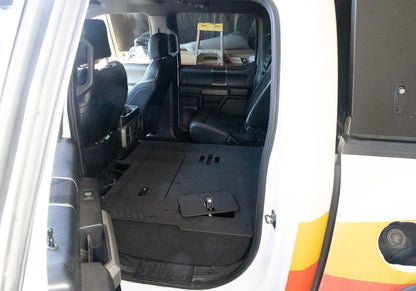 GOOSE GEAR Ford F150 Raptor 2015-2020 2nd Gen. SuperCrew - Second Row Seat Delete Plate System - 3024-GGR-SH