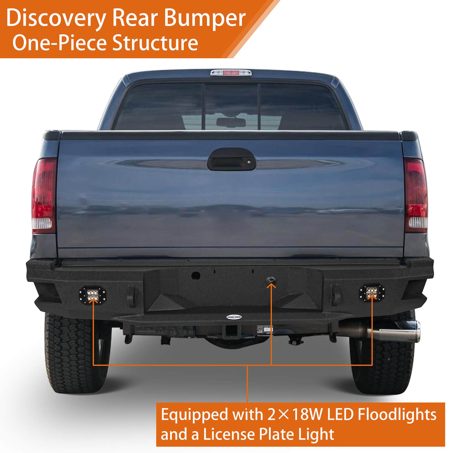 Ford Pickup Truck Rear Aftermarket Bumper (05-07 F-250 F-350) - Hooke Road - HE.8503