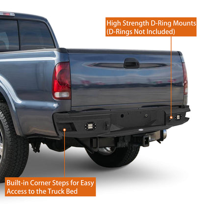 Ford Pickup Truck Rear Aftermarket Bumper (05-07 F-250 F-350) - Hooke Road - HE.8503