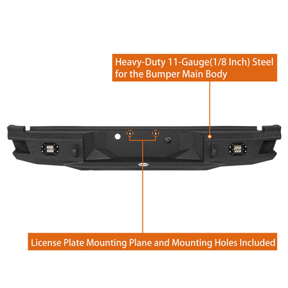 Ford Pickup Truck Rear Aftermarket Bumper (05-07 F-250 F-350) - Hooke Road - HE.8503