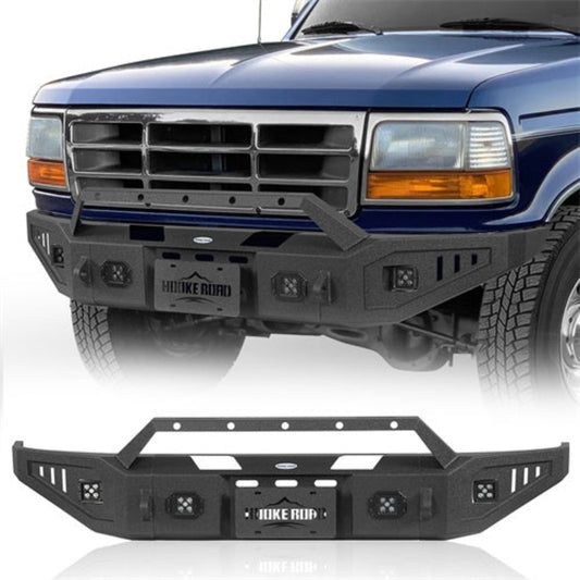 Hooke Road Aftermarket Ford Front Bumper with Winch Plate (92-96 Ford Bronco F-150 F-250 F-350)  - HE.8540