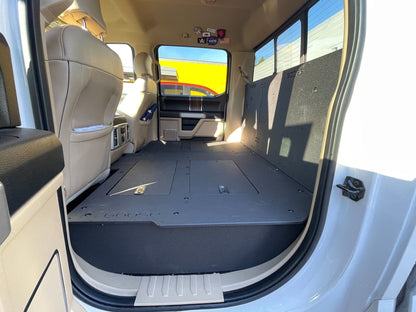 GOOSE GEAR Ford Super Duty F250-F550 2017-Present 4th & 5th Gen. Crew Cab - Second Row Seat Delete Plate System - 6097-GGR-SH