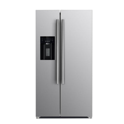 Forno 4-Piece Appliance Package - 30-Inch Gas Range with Air Fryer, Refrigerator with Water Dispenser, Wall Mount Hood, & 3-Rack Dishwasher in Stainless Steel - APW4-6276-30-H