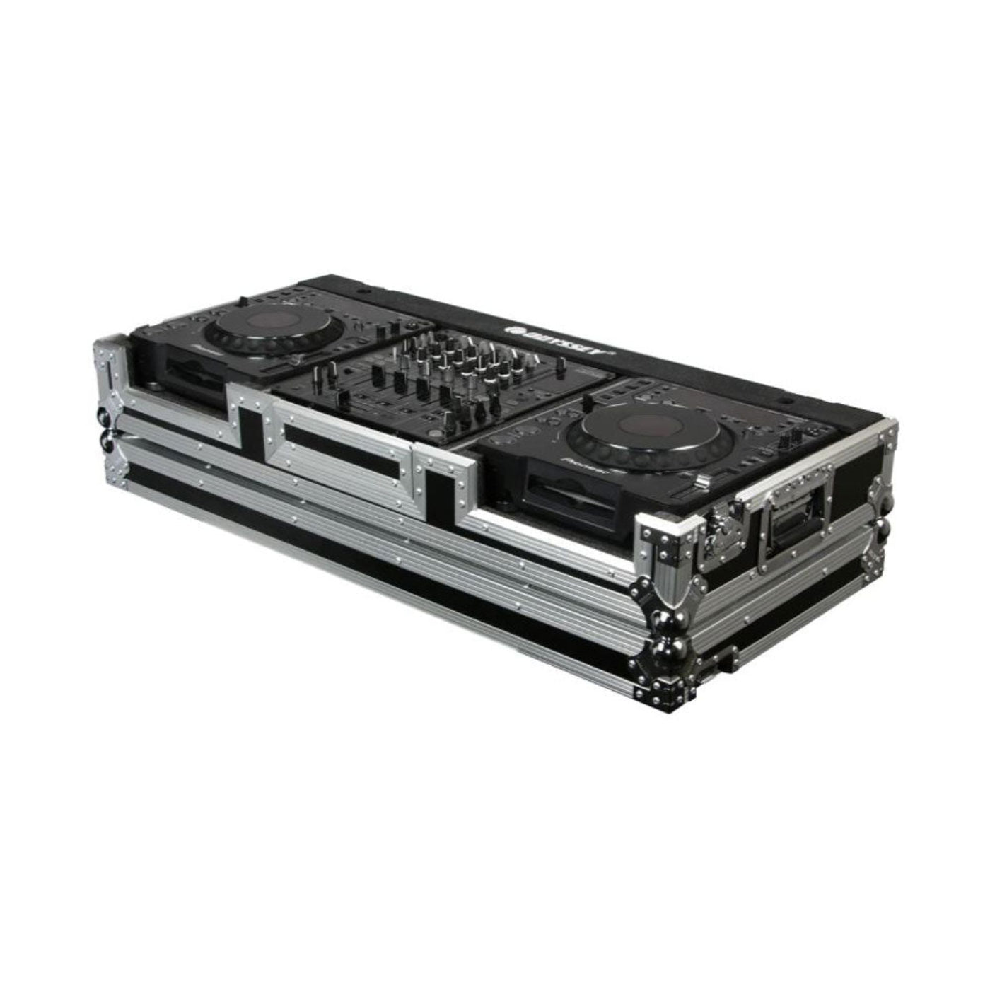 Odyssey 10 Inch Format DJ Mixer and 2 Standard Position Turntables Flight Case - 188036