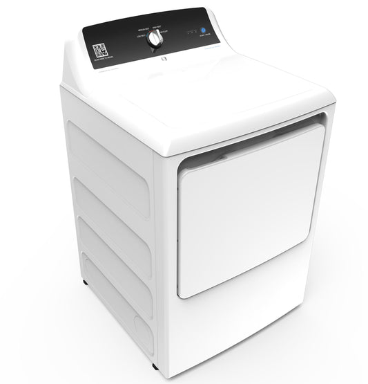 GE APPLIANCES GE 7.4 cu. ft. Capacity aluminized alloy drum Commercial Gas Dryer with Sensor Dry, Built-In App Payment System SITE WIFI REQUIRED White - VTD52GASRWB