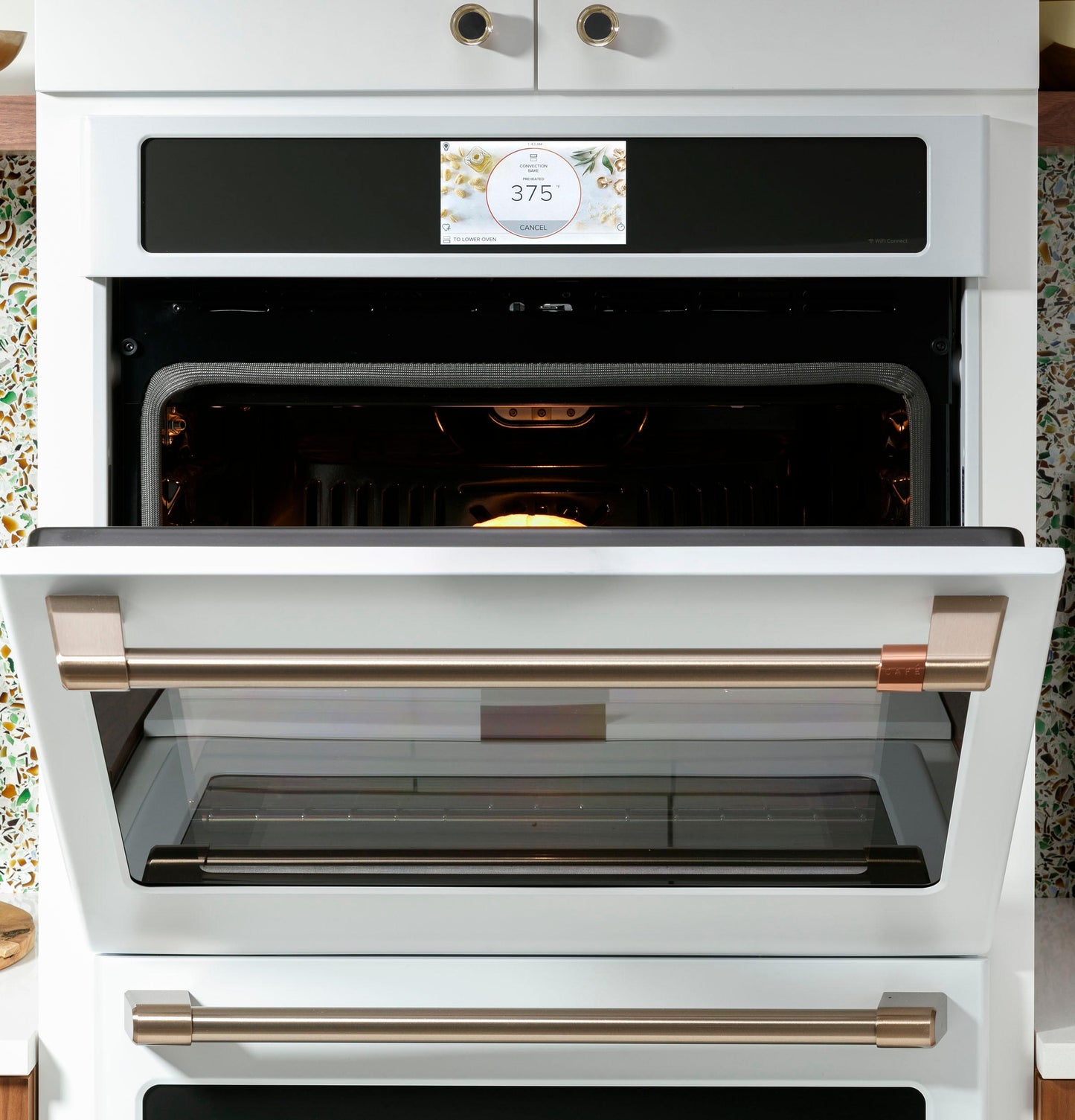 CAFE CTD90DP4NW2 CAFé Professional Series 30" Smart Built-In Convection Double Wall Oven in White - CTD90DP4NW2