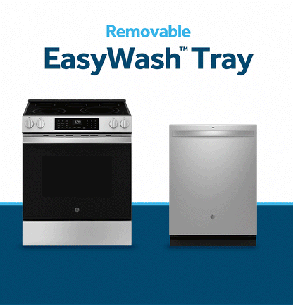 GE APPLIANCES GRS600AVWW GE® ENERGY STAR® 30" Slide-In Electric Convection Range with No Preheat Air Fry and EasyWash™ Oven Tray White - GRS600AVWW