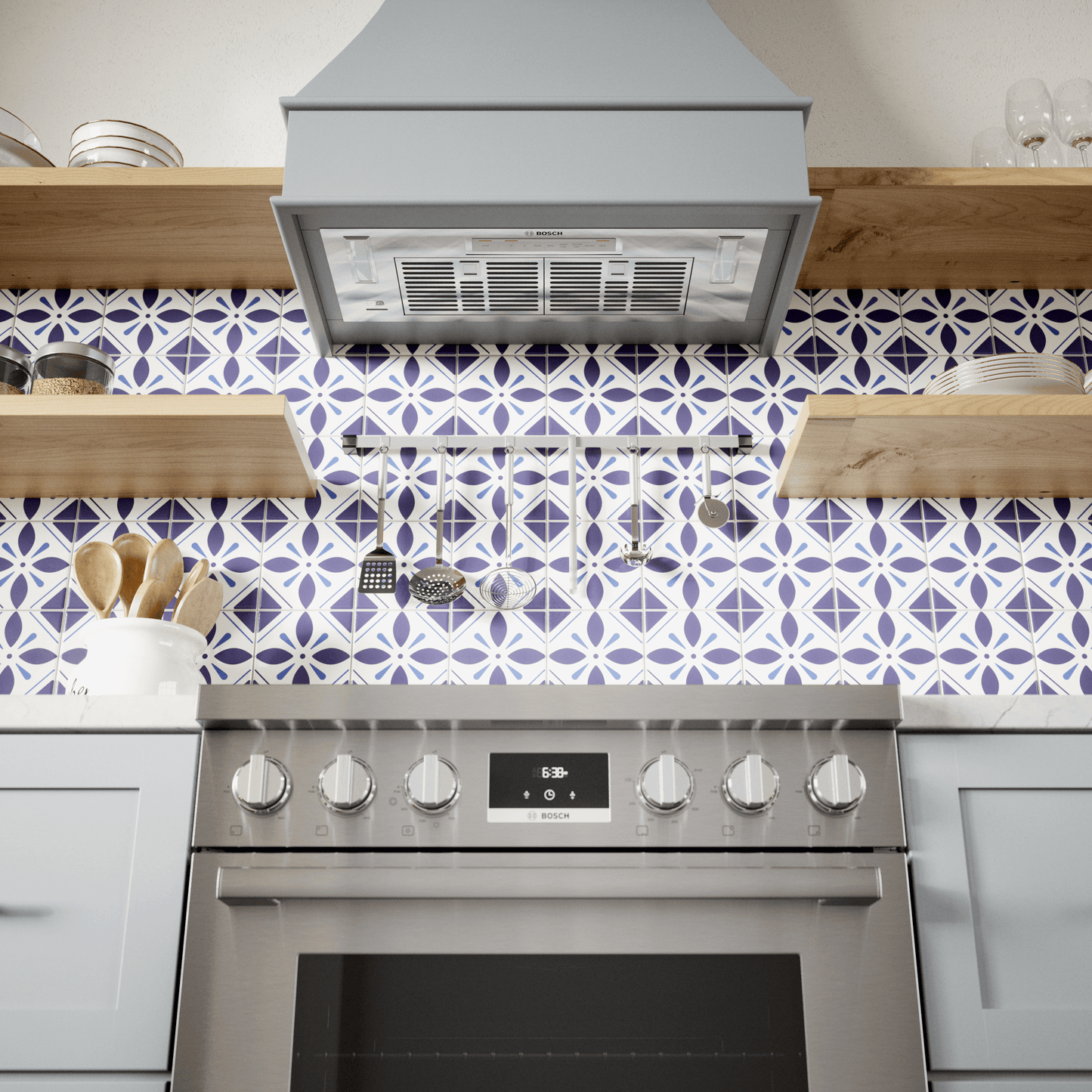 BOSCH HUI80553UC 800 Series, canopy cooker hood in Stainless Steel