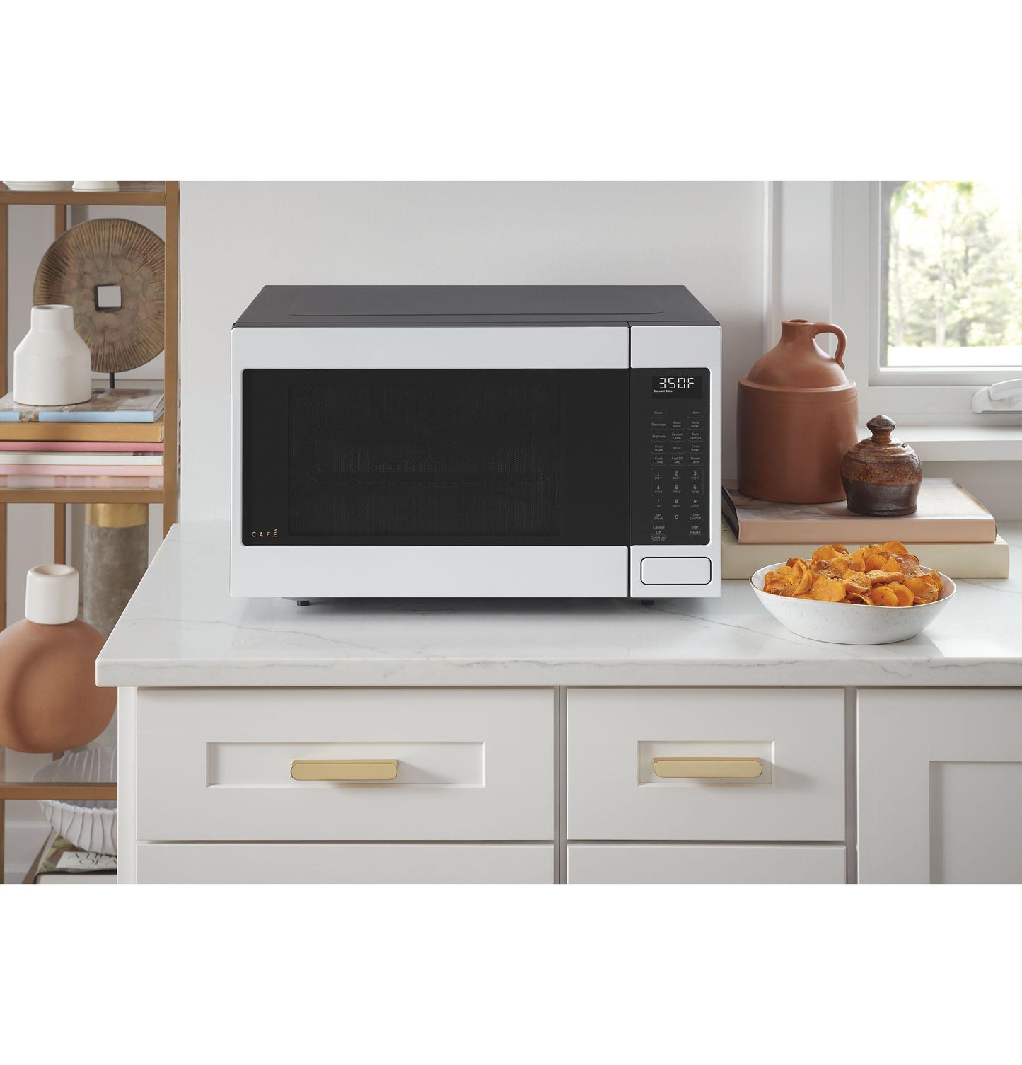 CAFE CCWK15C1WDS CAFé 1.5 Cu. Ft. Smart Countertop Convection/Microwave Oven Black - CCWK15C1WDS