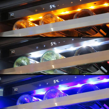 XO APPLIANCE XOU24WGSL 24" Wine Cooler, Single Zone in Stainless Steel Glass, Left Hinge in Stainless Steel - XOU24WGSL