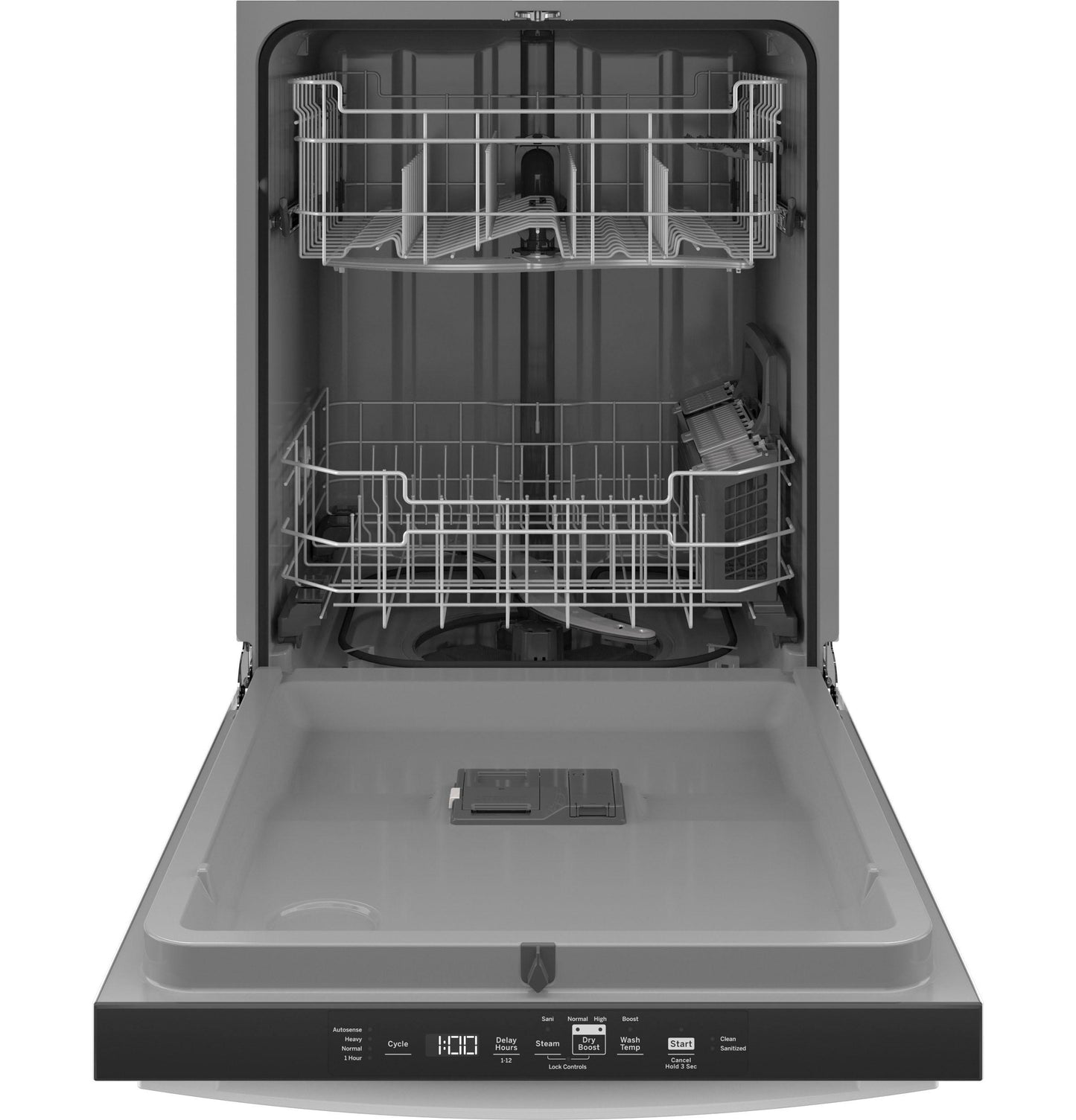 GE APPLIANCES GDT550PGRWW GE® ENERGY STAR® Top Control with Plastic Interior Dishwasher with Sanitize Cycle & Dry Boost White - GDT550PGRWW