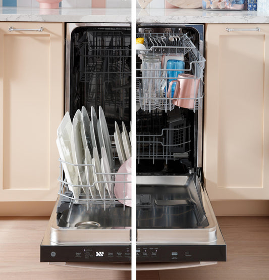 GE APPLIANCES GDP670SGVBB GEENERGY STARTop Control with in Stainless Steel Interior Dishwasher with Sanitize Cycle Black - GDP670SGVBB