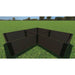 Frame It All | Tool-Free Arrowhead Straight Corner Raised Garden Bed 8' X 8' X 22" - Uptown Brown - 1" Profile - 800004003