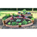 Frame It All | Tool-Free Circle Quadruple Raised Garden Bed 10' X 10' X 22" - Weathered Wood - 1" Profile - 800001042