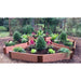 Frame It All | Tool-Free Elizabethan Garden Raised Garden Bed 4-Sided Triangle 12' X 12' X 16.5" - Weathered Wood - 1" Profile - 200003476