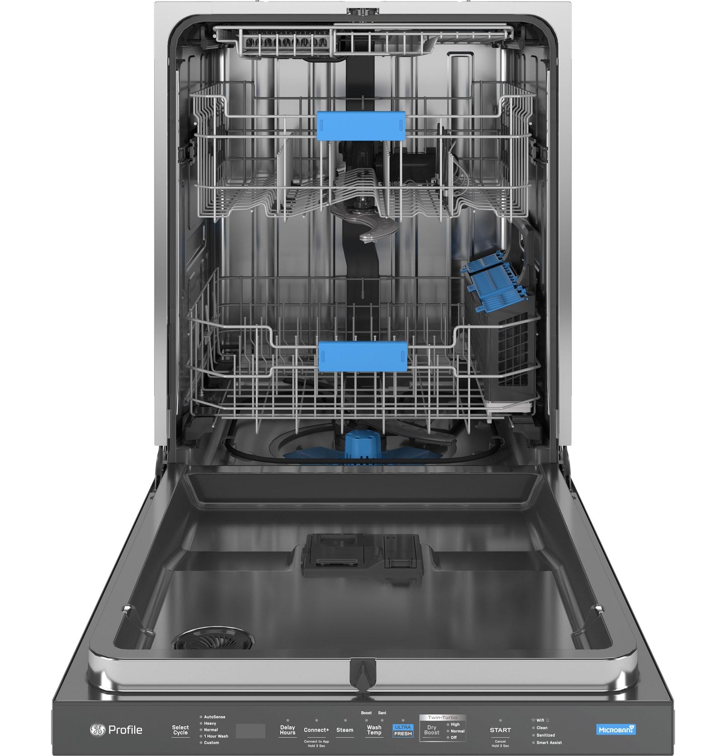 GE APPLIANCES PDP795SYVFS GE Profile™ ENERGY STAR Smart UltraFresh System Dishwasher with Microban™ Antimicrobial Technology with Deep Clean Washing 3rd Rack, 39 dBA in Stainless Steel - PDP795SYVFS