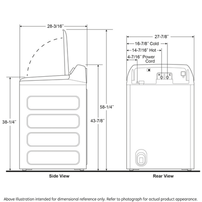 GE APPLIANCES PTW600BSRWS GE Profile™ ENERGY STAR® 5.0 cu. ft. Capacity Washer with Smarter Wash Technology and FlexDispense™ White On Gray - PTW600BSRWS
