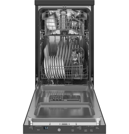 GE APPLIANCES GPT145SSLSS GE® ENERGY STAR® 18" in Stainless Steel Interior Portable Dishwasher with Sanitize Cycle in Stainless Steel - GPT145SSLSS