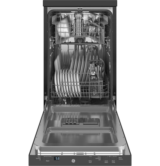 GE APPLIANCES GPT145SSLSS GE® ENERGY STAR® 18" in Stainless Steel Interior Portable Dishwasher with Sanitize Cycle in Stainless Steel - GPT145SSLSS