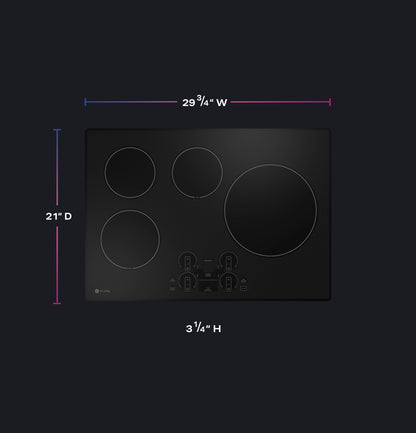 GE APPLIANCES PHP7030DTBB GE Profile™ ENERGY STAR® 30" Built-In Touch Control Induction Cooktop Black - PHP7030DTBB