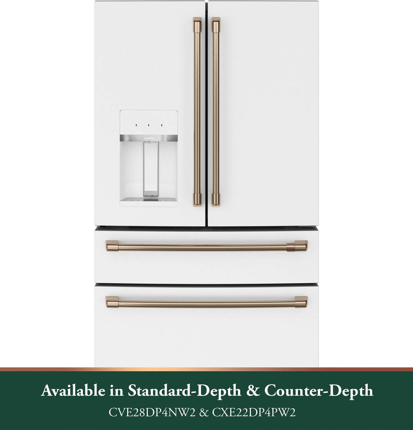 CAFE CVE28DP4NW2 CAFé™ ENERGY STAR® 27.8 Cu. Ft. Smart 4-Door French-Door Refrigerator White - CVE28DP4NW2