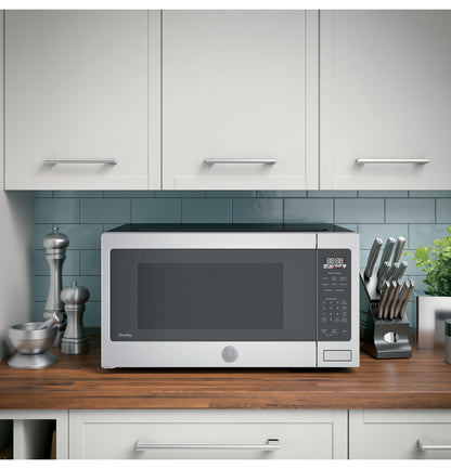 GE APPLIANCES Profile 2.2 Cu. Ft. Countertop Sensor Microwave Oven in Stainless Steel - PCST22U1WSS