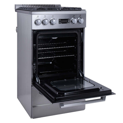 AVANTI DGR20P3S Avanti ELITE Series 20" Gas Range Oven in Stainless Steel - DGR20P3S