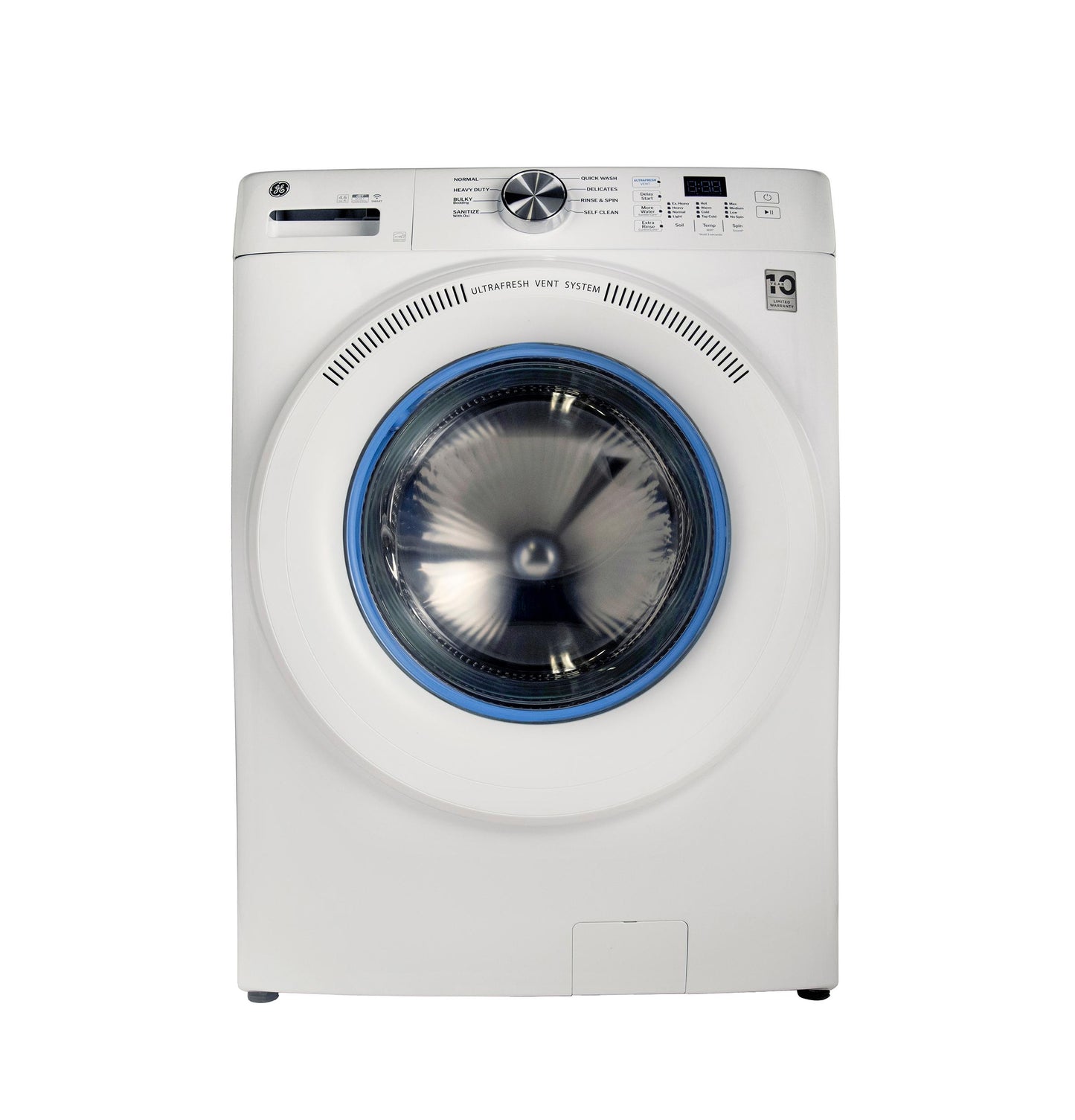 GE APPLIANCES GFW350SSYWW GE® ENERGY STAR® 4.6 cu. ft. Capacity Smart Front Load Washer with UltraFresh Vent System with OdorBlock™ White - GFW350SSYWW