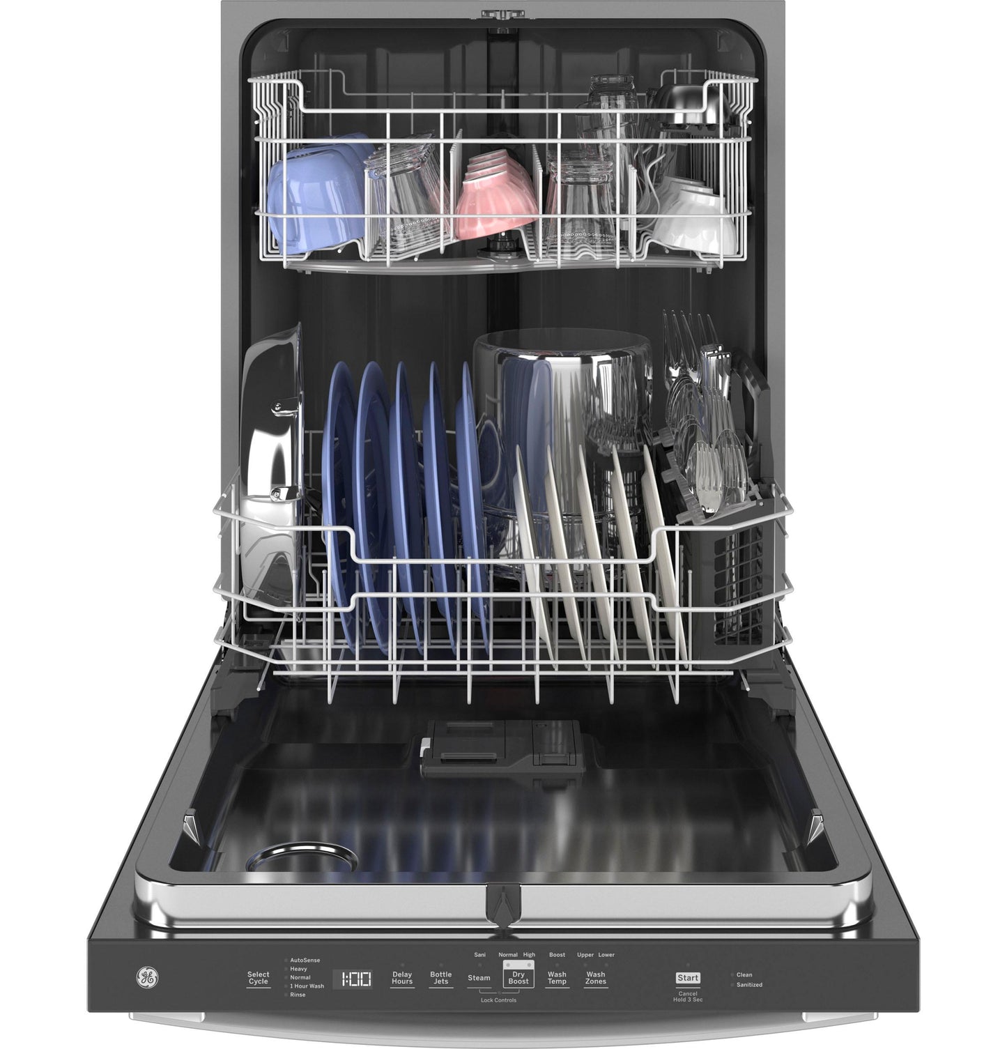 GE APPLIANCES GE Top Control with in Stainless Steel Interior Door Dishwasher with Sanitize Cycle & Dry Boost in Stainless Steel - GDT635HSRSS