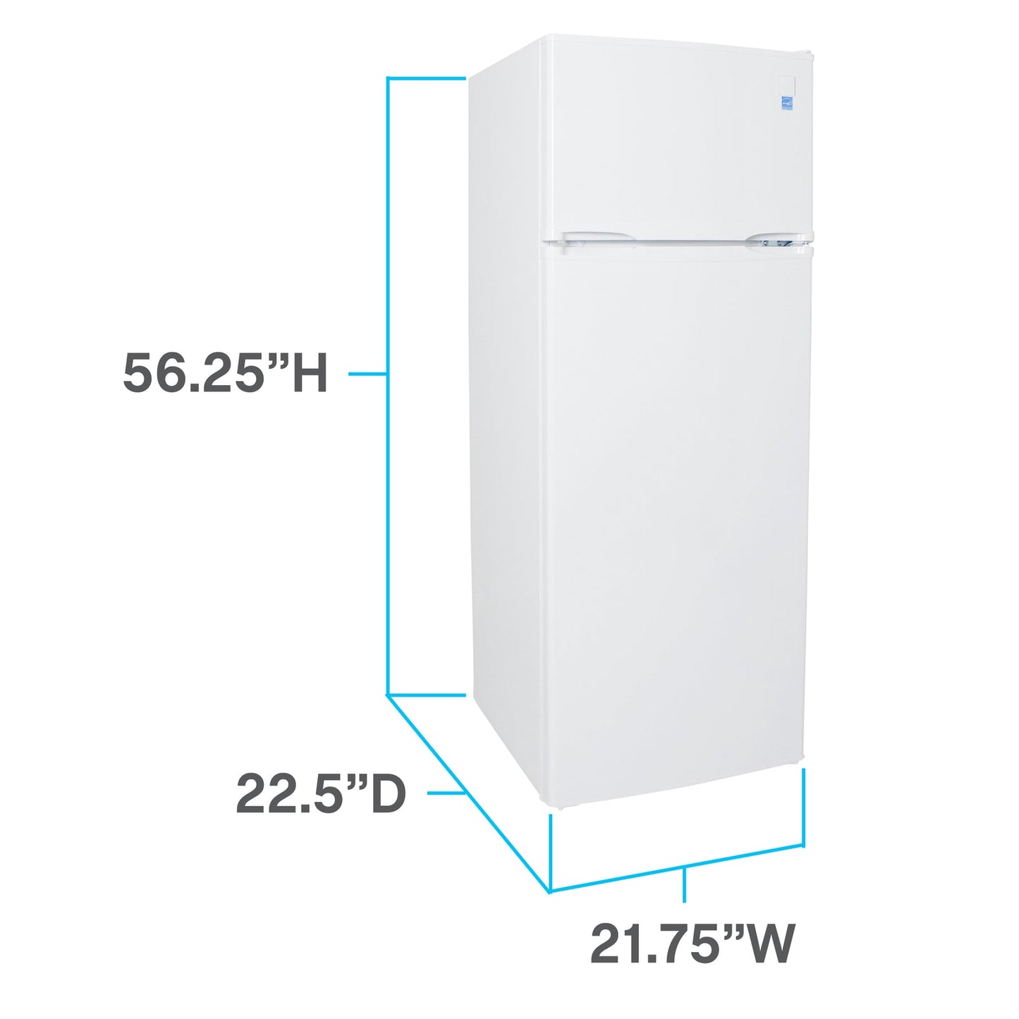 AVANTI RA730B0W Avanti Apartment Refrigerator, 7.3 cu. ft - White / 7.3 cu. ft - RA730B0W