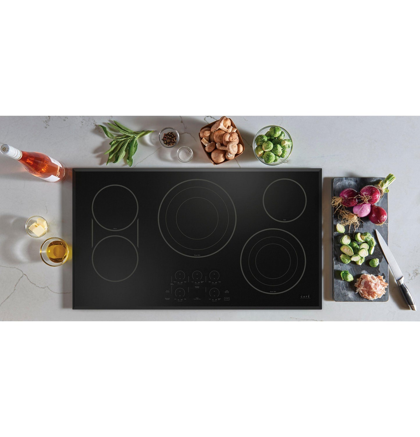 CAFE CEP90361TBB CAFé 36" Touch-Control Electric Cooktop Black - CEP90361TBB