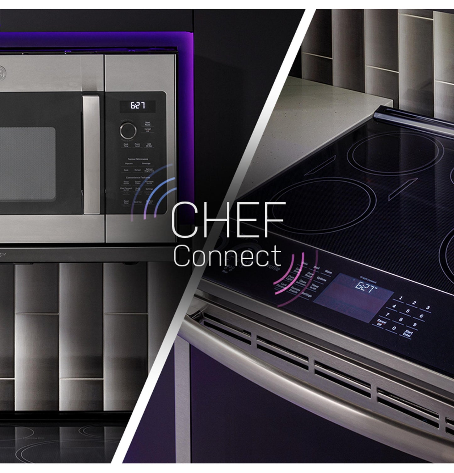 GE APPLIANCES Profile 2.2 Cu. Ft. Over-the-Range Sensor Microwave Oven in Stainless Steel - PVM9225SRSS