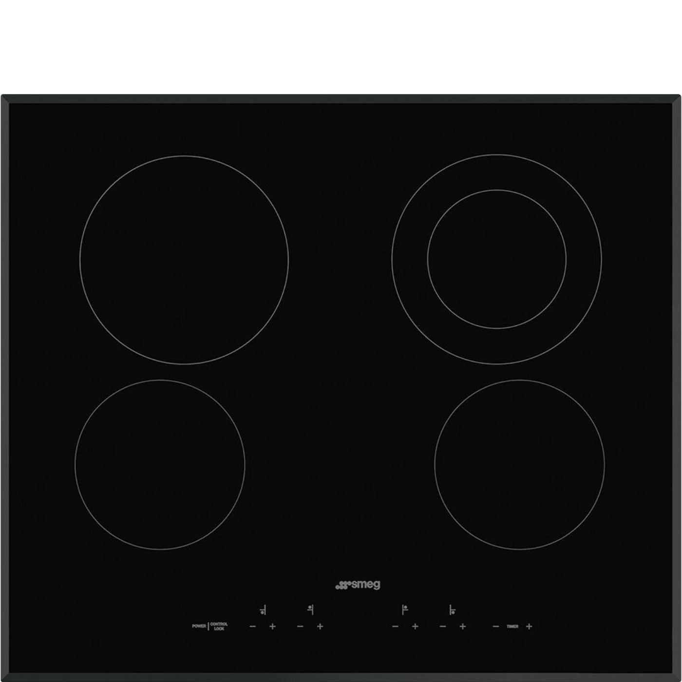 SMEG SEU244ETB Cooktop Black SEU244ETB Black - SEU244ETB