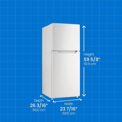 DANBY Danby 10.1 cu. ft. Top Mount Apartment Size Fridge in White - DFF101B1WDB