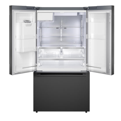 BOSCH B36FD52SNB 500 Series, French Door Bottom freezer, multi door, 36'', Black inox-antifingerprint, Total No Frost Black in Stainless Steel - B36FD52SNB