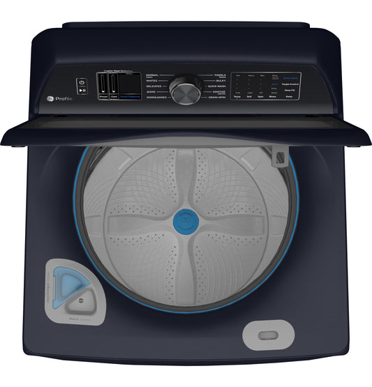GE APPLIANCES PTW800BPWRS GE Profile™ ENERGY STAR® 5.4 cu. ft. Capacity Washer with Smarter Wash Technology and Adaptive SmartDispense Blue - PTW800BPWRS