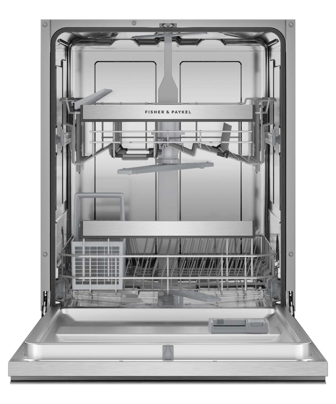 FISHER & PAYKEL DW24UNT2X2 Series 7 Contemporary Tall Built-in Dishwasher in Stainless Steel - DW24UNT2X2