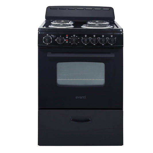 AVANTI ERU240P1B Avanti 24" Electric Range - Black - ERU240P1B