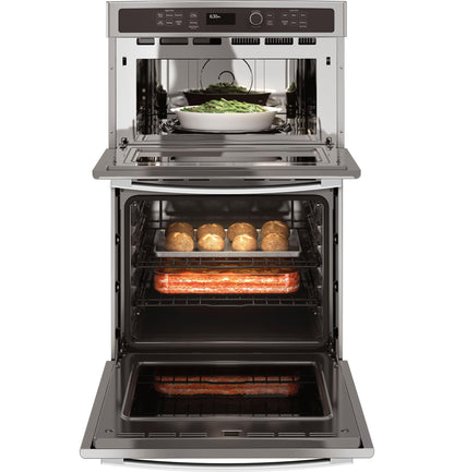 GE APPLIANCES GE 27" Built-In Combination Microwave/Thermal Wall Oven in Stainless Steel - JK3800SHSS