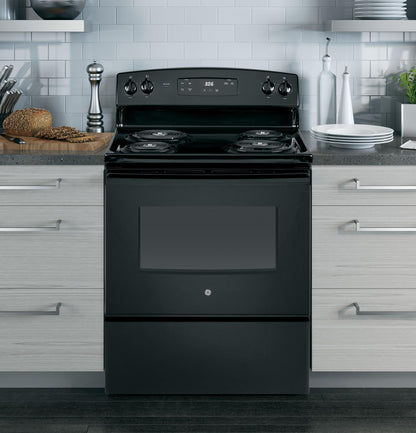 GE APPLIANCES GE 30" Free-Standing Electric Range Black - JBS360DMBB